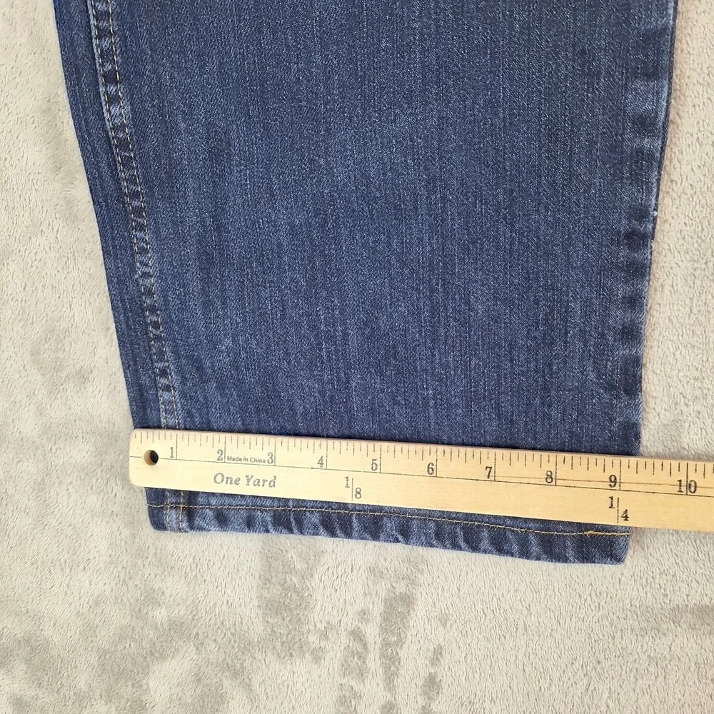 Dickies Relaxed Fit Jeans Mens 38x32 Blue Denim Dark‎ Wash 100% Cotton Durable